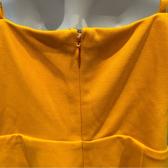 Lulus Cheers to Chic Light Orange Notched Sleeveless Skort Romper Large New - Picture 12 of 15